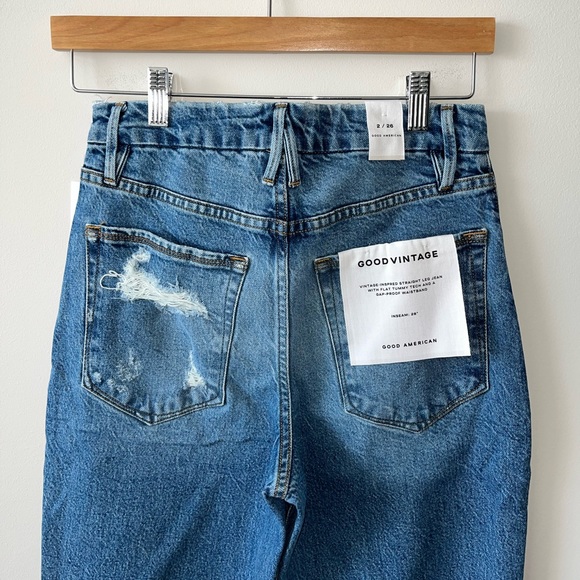 NWT Good American Good Vintage Frayed Hem in Indigo116 2 / 26 - Picture 10 of 14